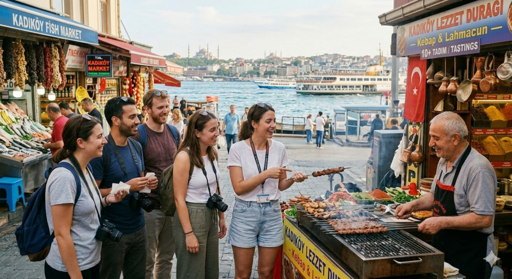 Istanbul: Guided Food Tour with Ferry Ride and Tastings