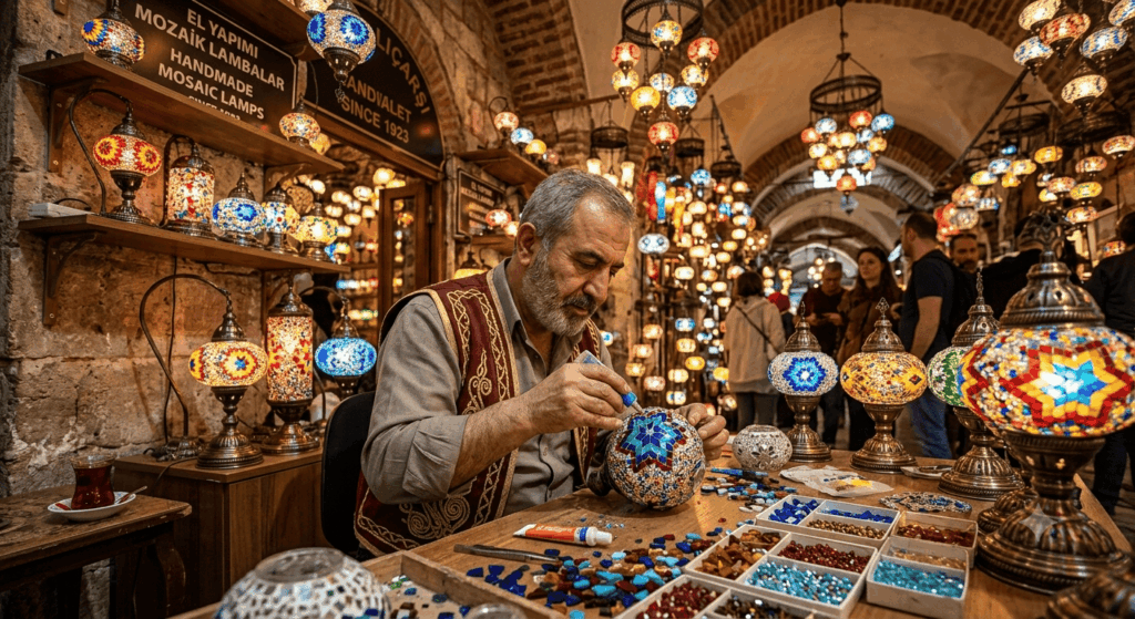 Turkish mosaic lamps
