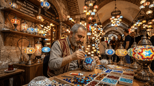 Turkish mosaic lamps