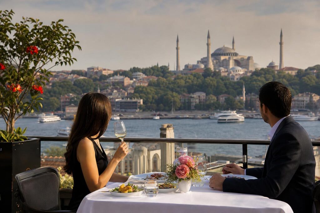 Top 10 Restaurants for a Wedding Anniversary in Istanbul with Stunning Views